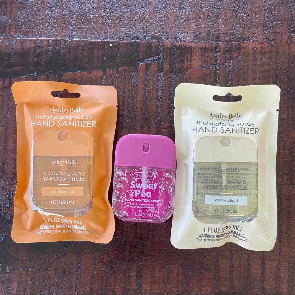 🌷ASHLEY BELLE & SMART CARE 3 HAND SANITIZERS 🎀